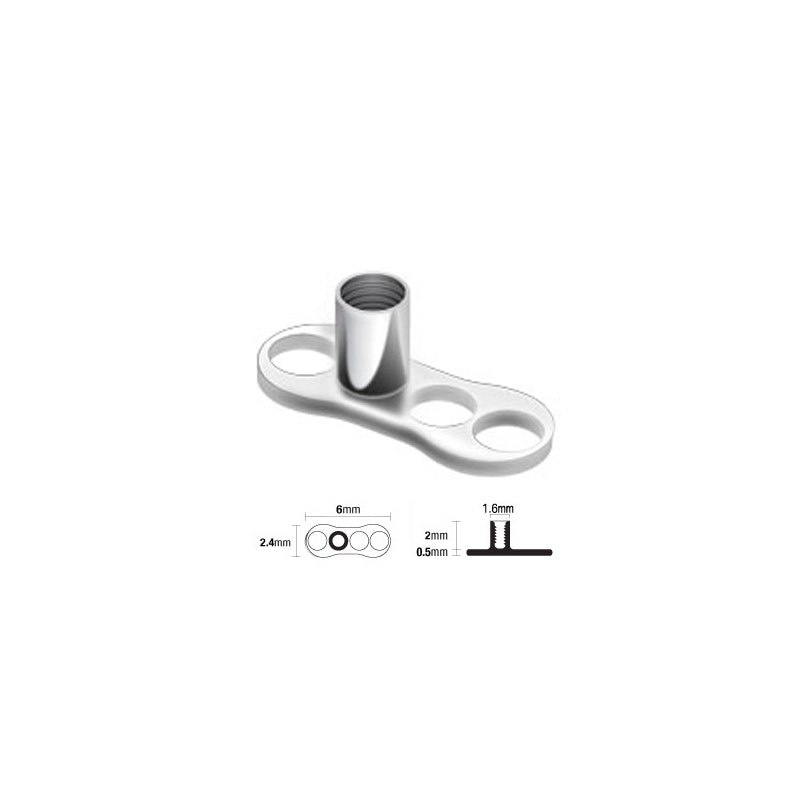 Dermal Anchor Basis aus Titan