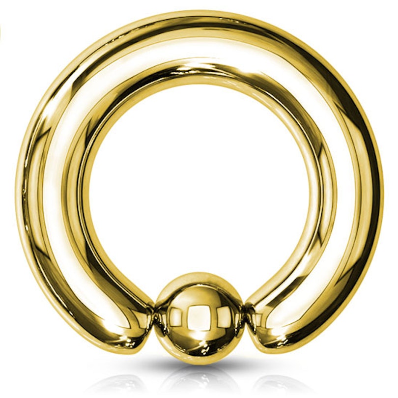 Großer vergoldeter Ring