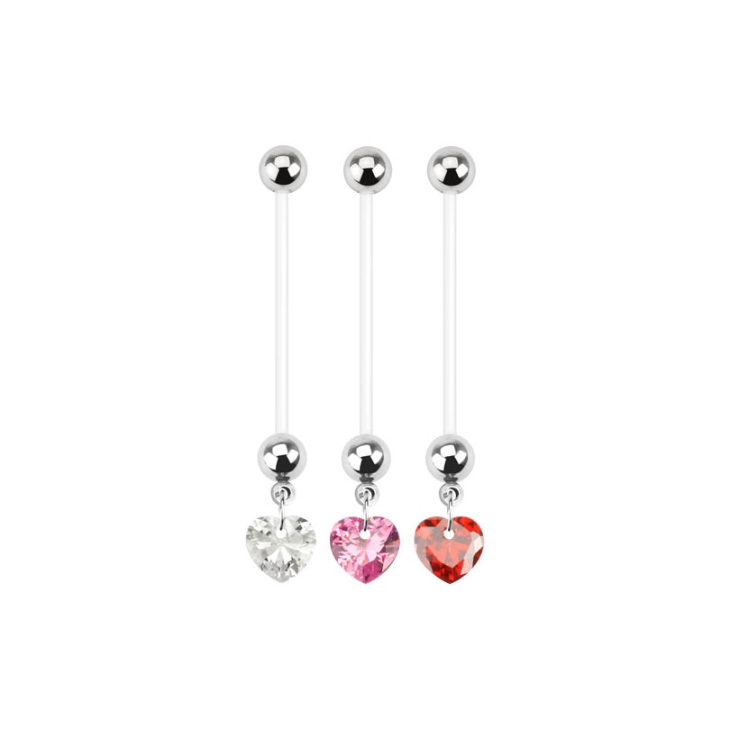 Bauchnabelpiercing mit einem herz für schwangere