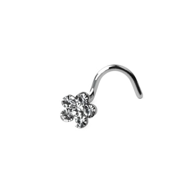 Nasenschraube mit einer Blume