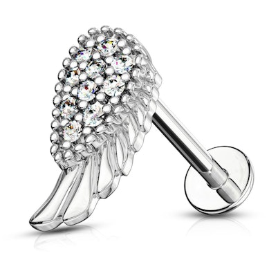 Engelsflügel-Labret mit mehreren Steinen