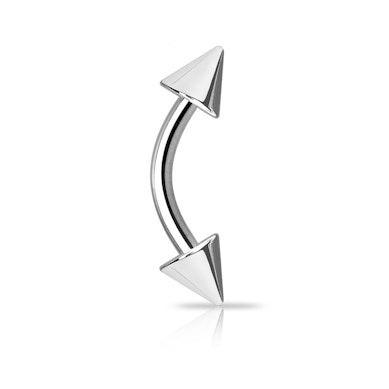 Gebogener Stecker mit Spikes aus Titan