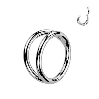 Doppelter Ring aus Titan