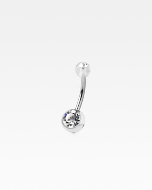 Bauchnabelpiercing mit Acrylkugeln und Steinen