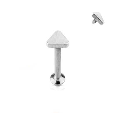 Labret mit dreieckigem Design und innenseitigen Gewinde