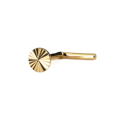 14K Nasenring mit Diamantschliffdesign
