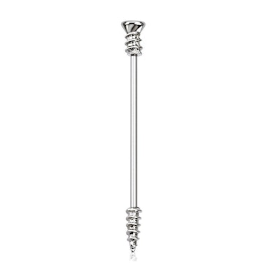 Industrial Piercing in Form einer Schraube
