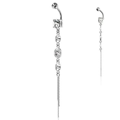 Bauchnabelpiercing mit eleganten Anhänger