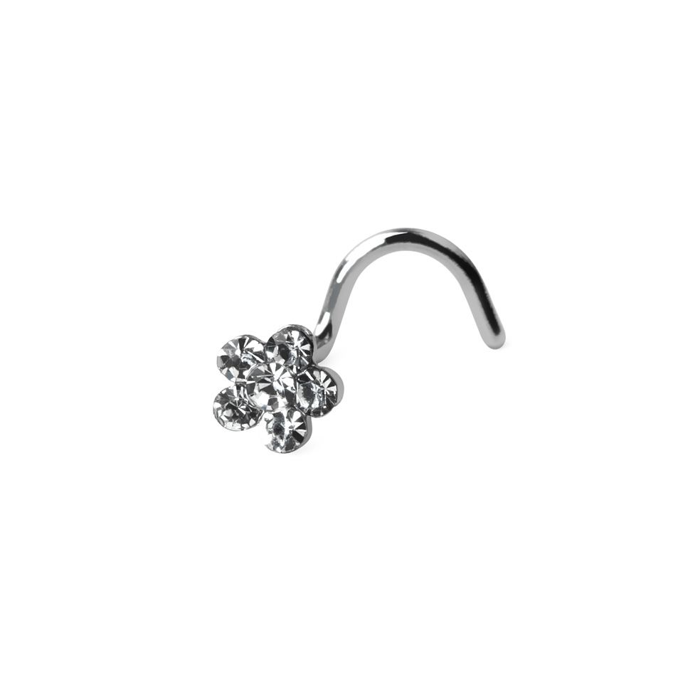 Nasenschraube mit einer Blume