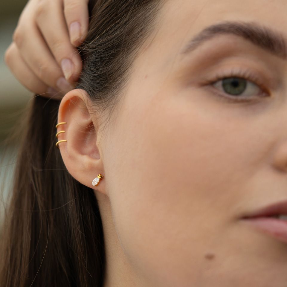 Bauchnabelring mit Blume