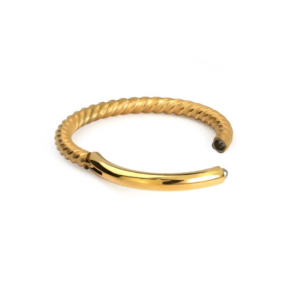 Ring mit Scharnier und verdrehtem Stab