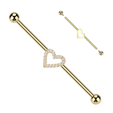 Industrialstab aus Titan mit Herz in der Mitte