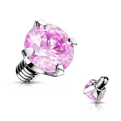 Dermal mit einem großen Stein.