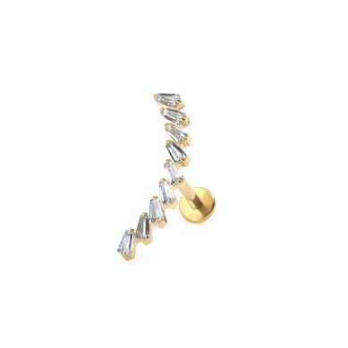 Titan-Labret mit steinbesetztem Bogen