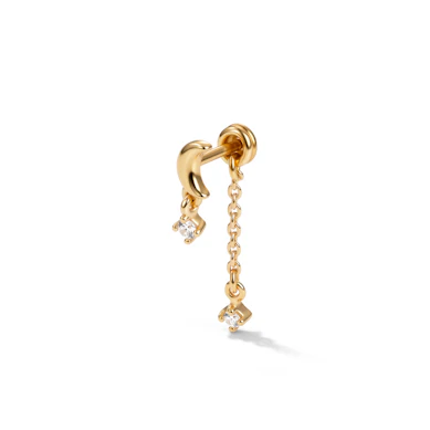 Mond-Labret mit Stern-Anhänger