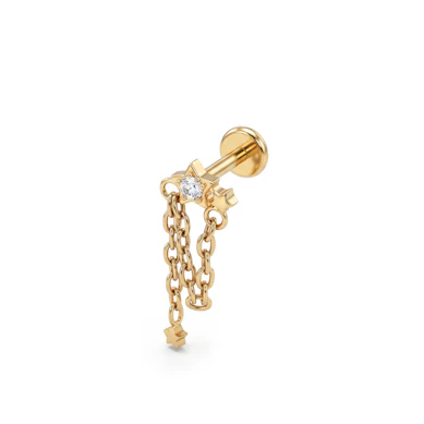 Titan-Stern-Labret mit Anhänger