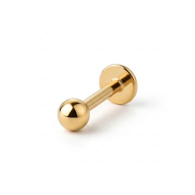 Labret aus farbigem Titan mit Innengewinde