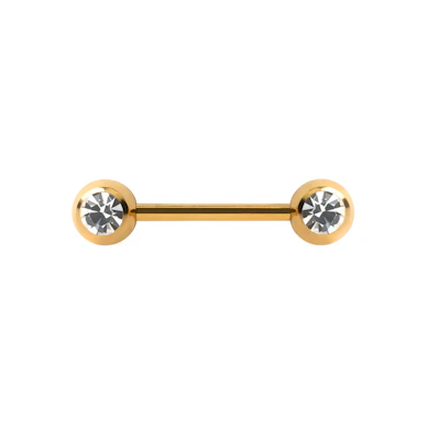 Brustwarzenpiercing mit Steinen