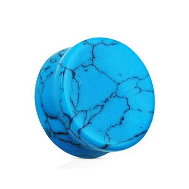 Türkiser Plug aus einem Stein