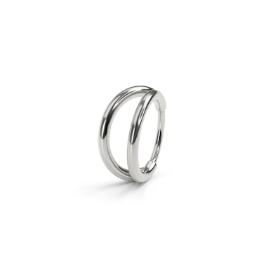 Doppelter Ring aus Titan