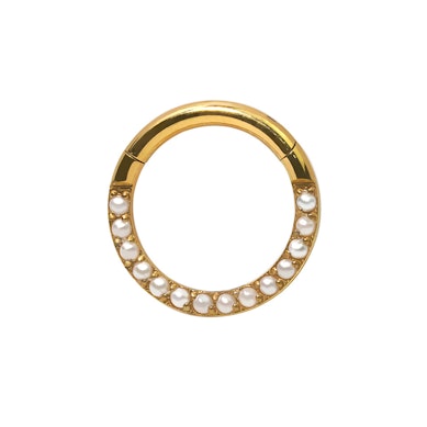 Titan-Ring mit nach aussen gerichteten Perlen