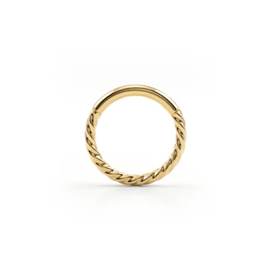 Scharnierring aus Titan mit gedrehter Form