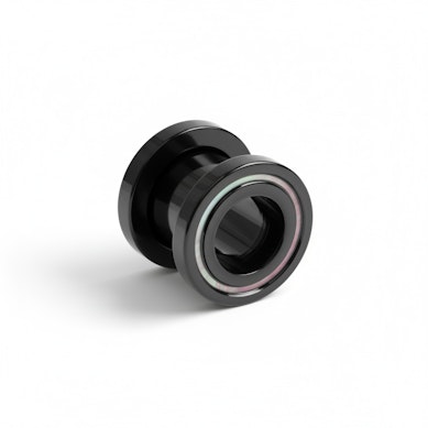 Schwarzer Tunnel mit Perlmuttrand