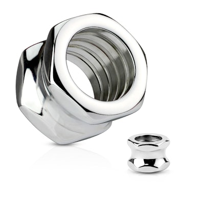 Tunnel geformt wie eine Schraubenmutter