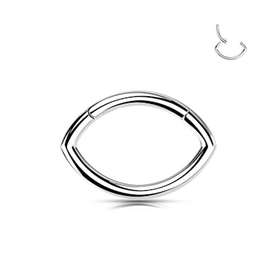 Ovaler Scharnierring aus Titan