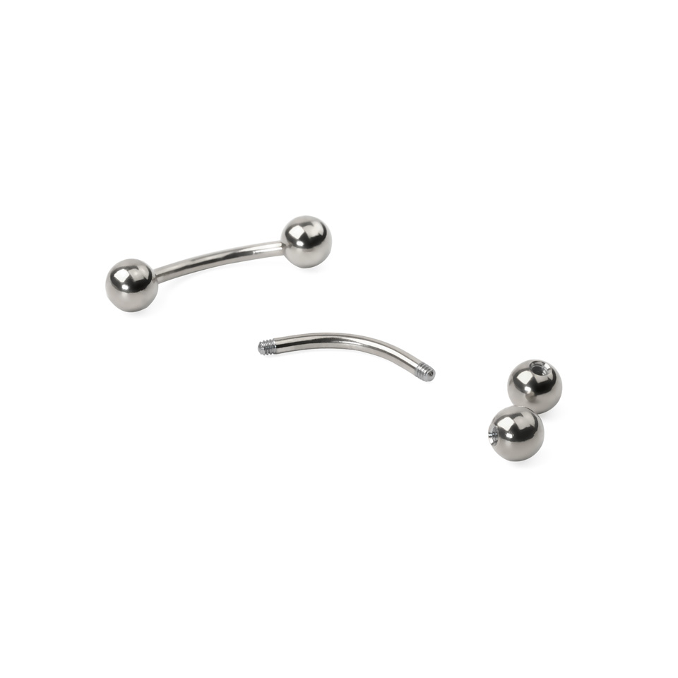 Gebogener Stecker aus Titan