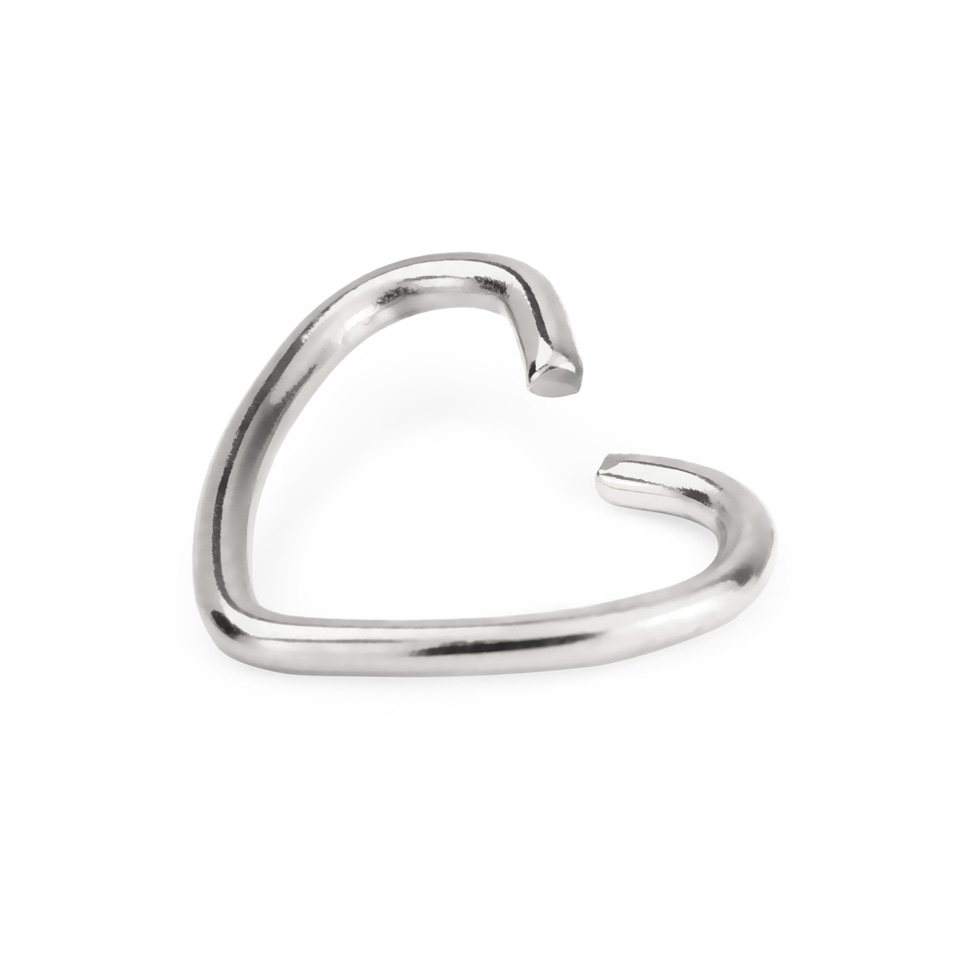 Herz für das Ohrpiercing