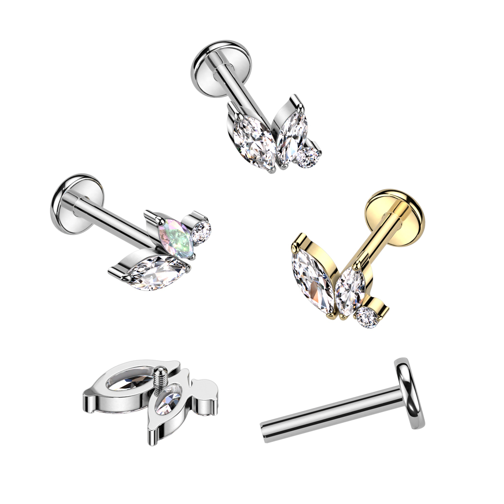 Feines Titan-Labret mit Innengewinde