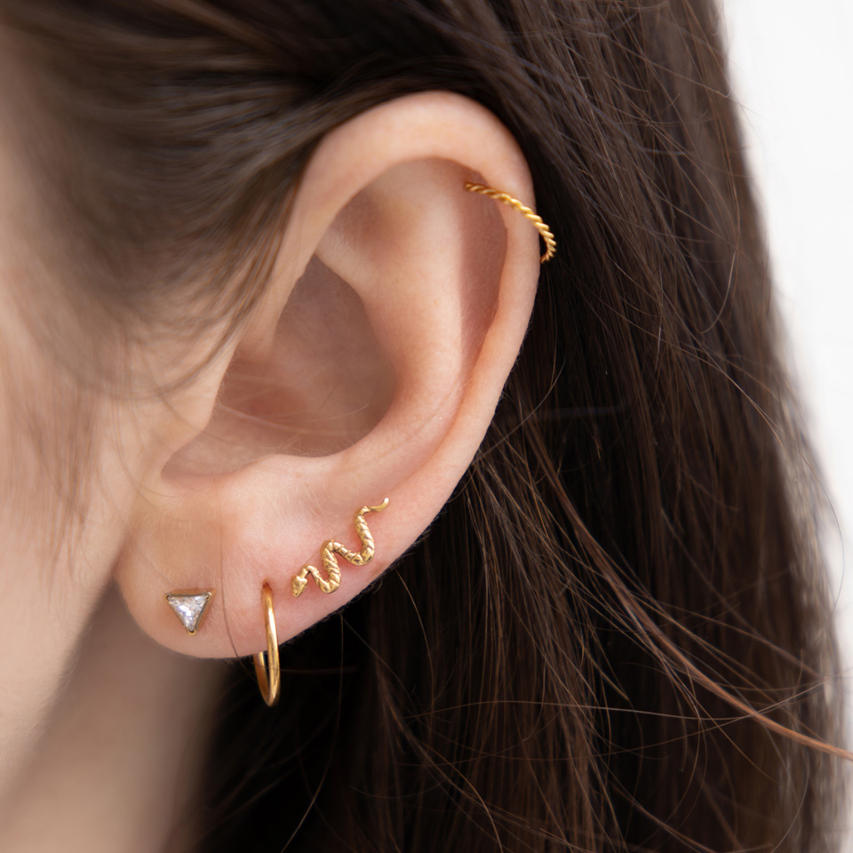 Push-in Titan-Labret mit Schlange