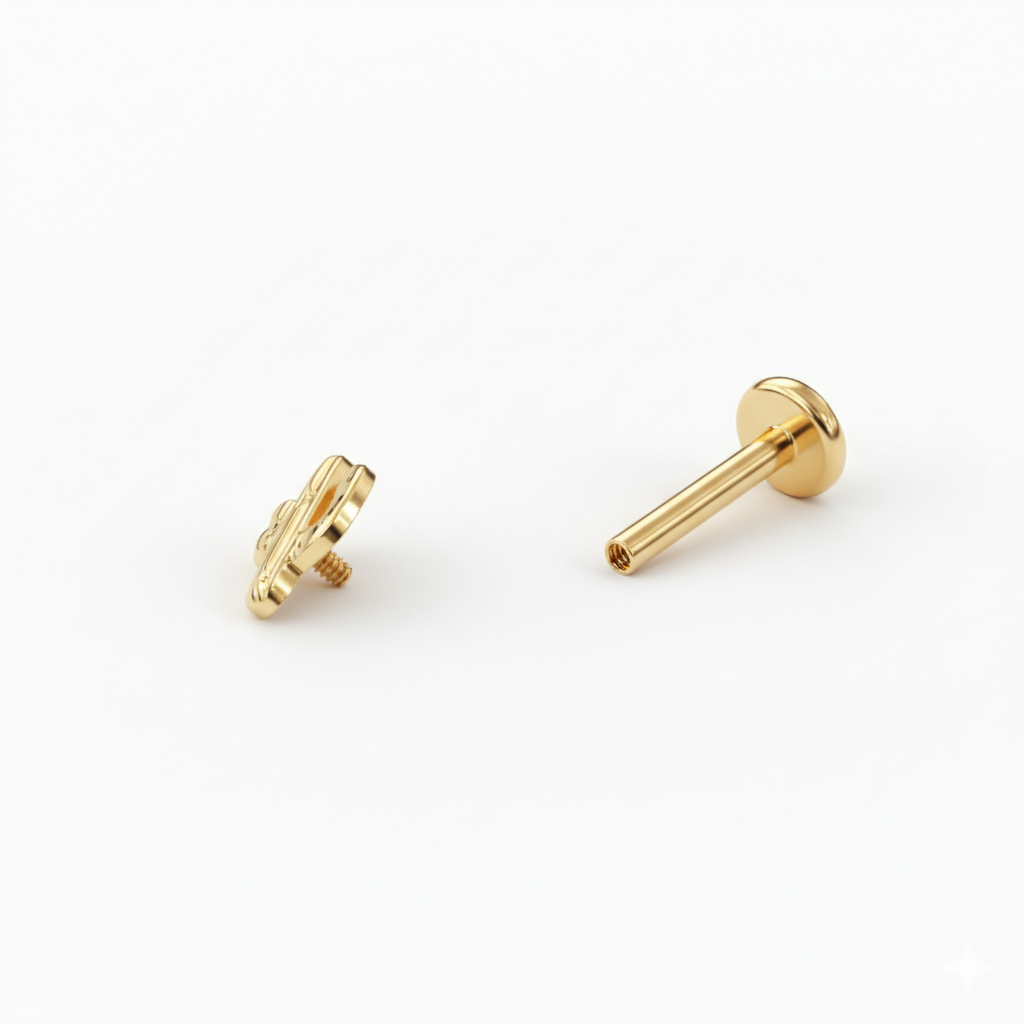 Kaktus-Labret aus Titan