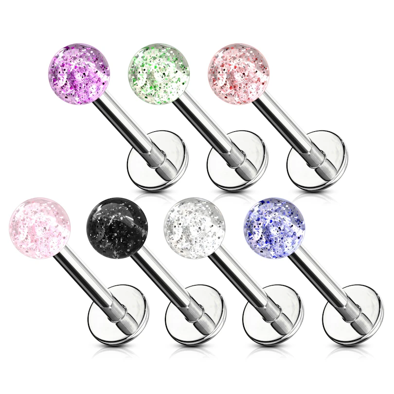 Labret mit einer Acrylkugel