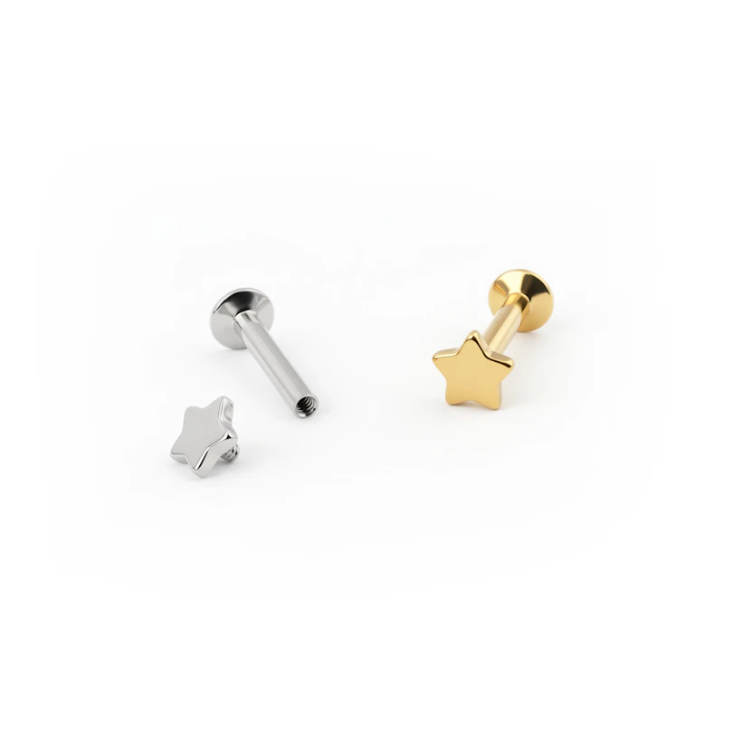 Labret mit Sternendesign