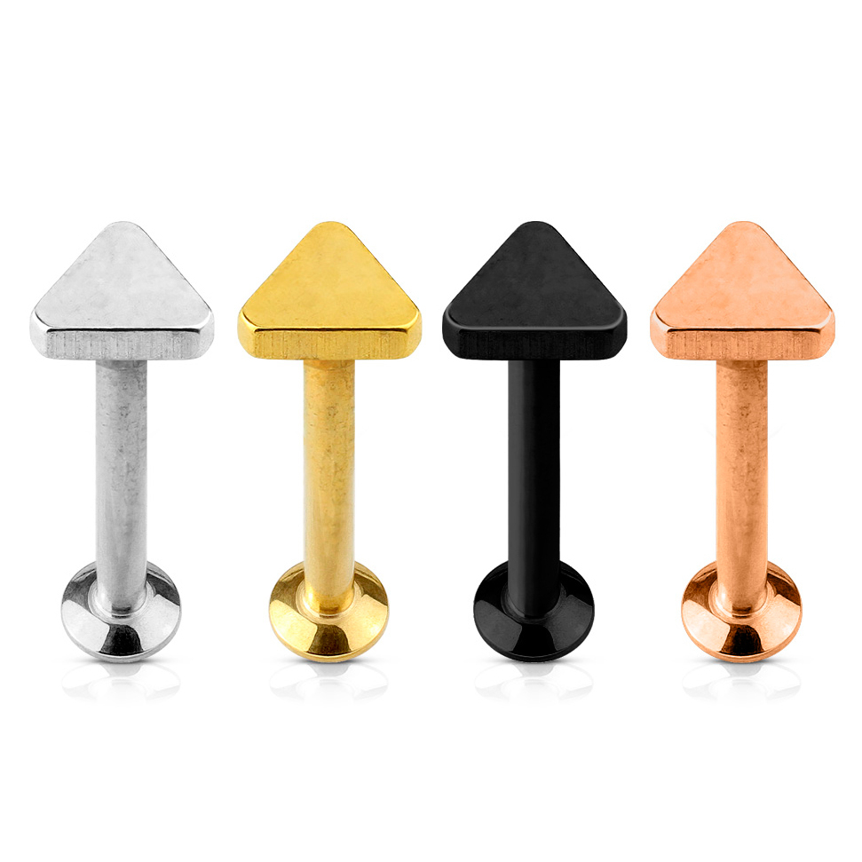Labret mit dreieckigem Design und innenseitigen Gewinde