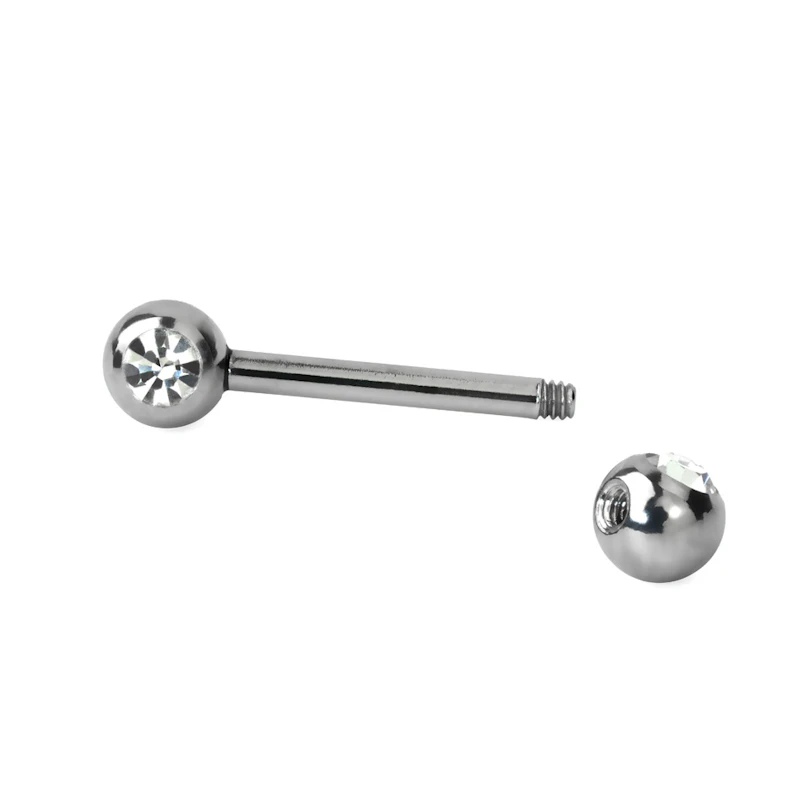 Brustwarzenpiercing mit Steinen in vielen Farben