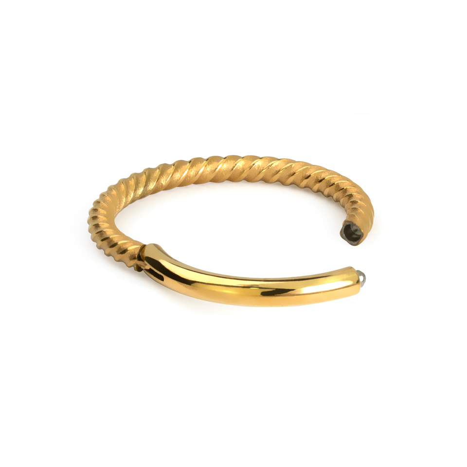 Ring mit Scharnier und verdrehtem Stab