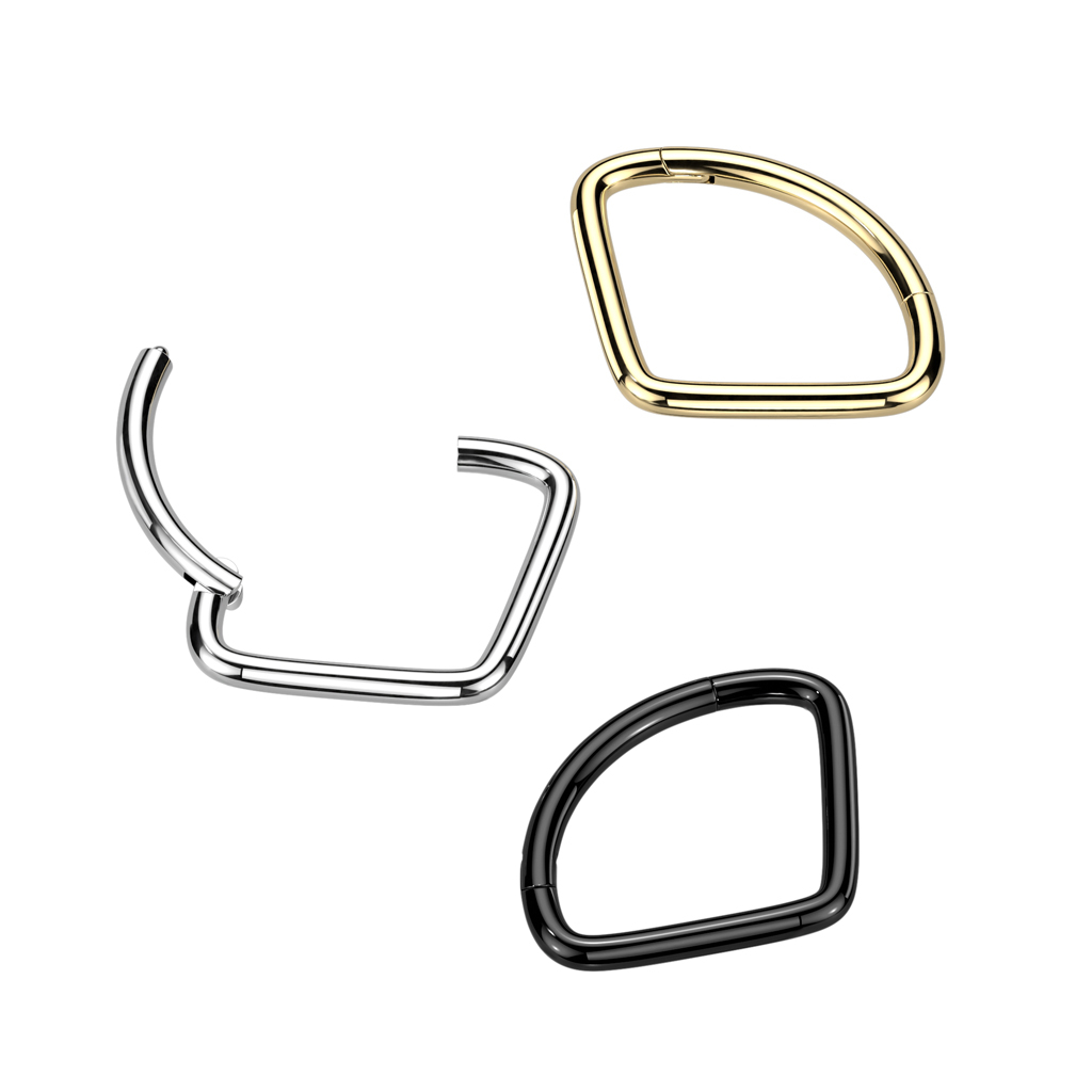 Scharnierring aus Titan im Chevron-Design