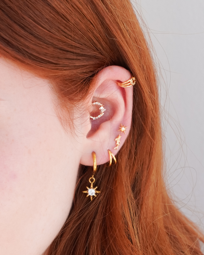 Doppelter Ring aus Titan