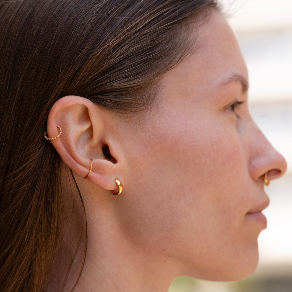 Endlos Ring mit Scharnier in beliebiger Farbe